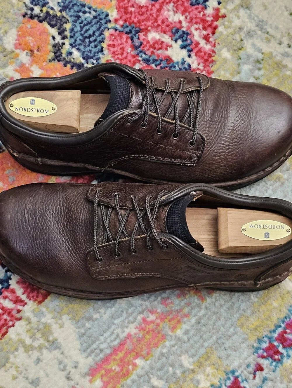 Red Wing 6704 Men's Size 9 Shoes StitchMax Aluminum Toe Oxfords Low Boots Brown